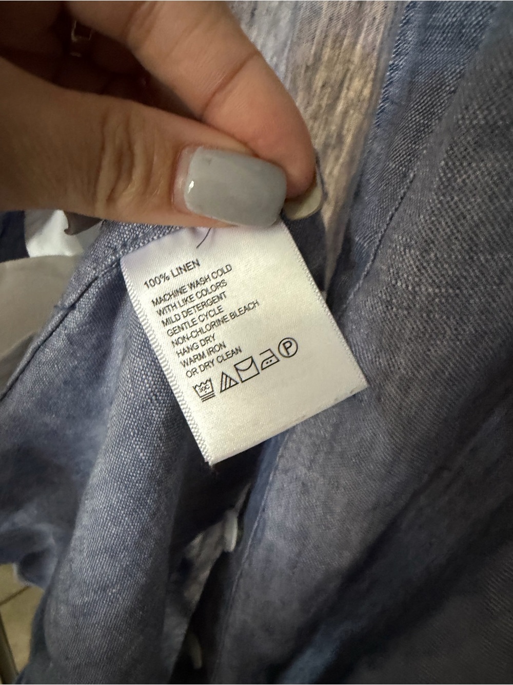 Tommy Bahama Sleeveless Chambray Blue Button-Front Maxi Dress S - Picture 5 of 6